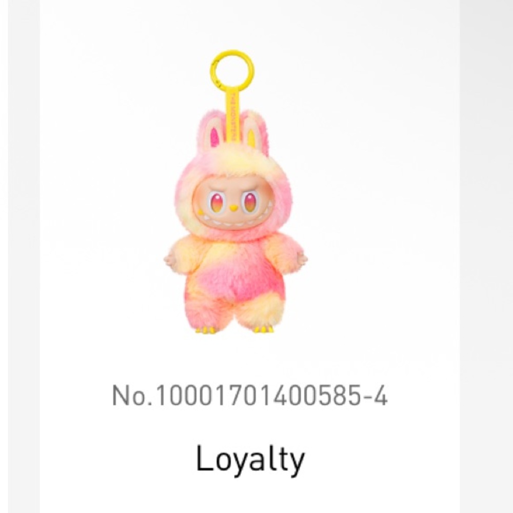 [READY TO SHIP] THE MONSTERS BIG INTO ENERGY Plush Labubu Pendant (LOYALTY)